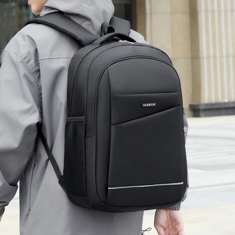 Mochila de gran capacidad - Hecha de tela resistente, con cierre de cremallera, adecuada para bolsas profesionales para portátiles, mochilas de viaje