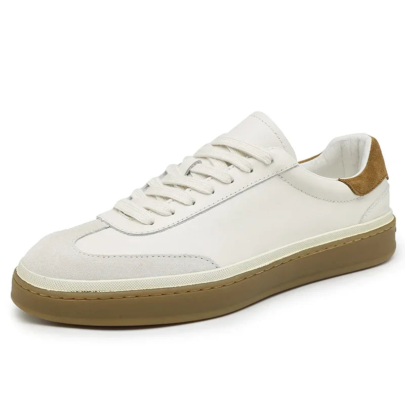 Zapatos casuales de cuero genuino para hombre, ligeros y cómodos
