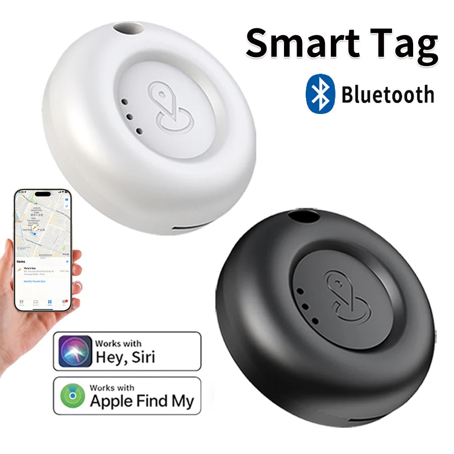 Rastreador Mini GPS inteligente con Bluetooth para sistema iOS, encontrar mi aplicación airtag, localizador de niños, bolsa de bicicleta para mascotas, dispositivo de seguimiento antipérdida