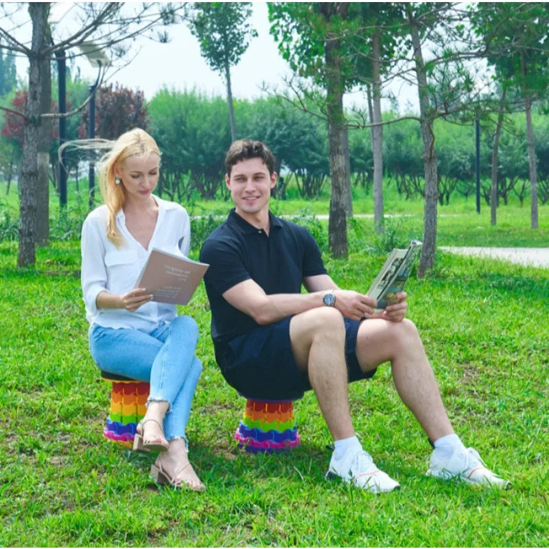 Taburete plegable portátil para camping, picnic y pesca al aire libre