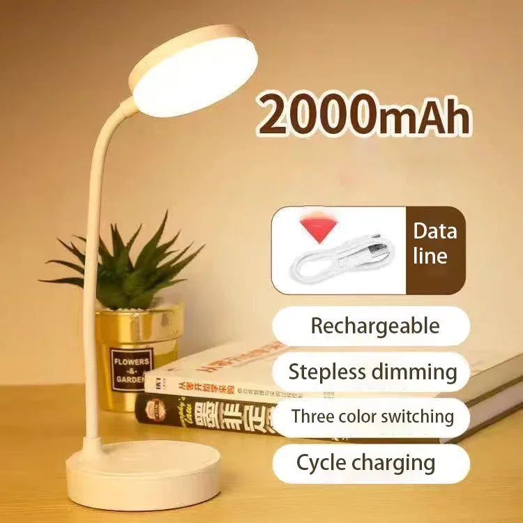 Lámpara de Escritorio LED Portátil USB con 3 Colores