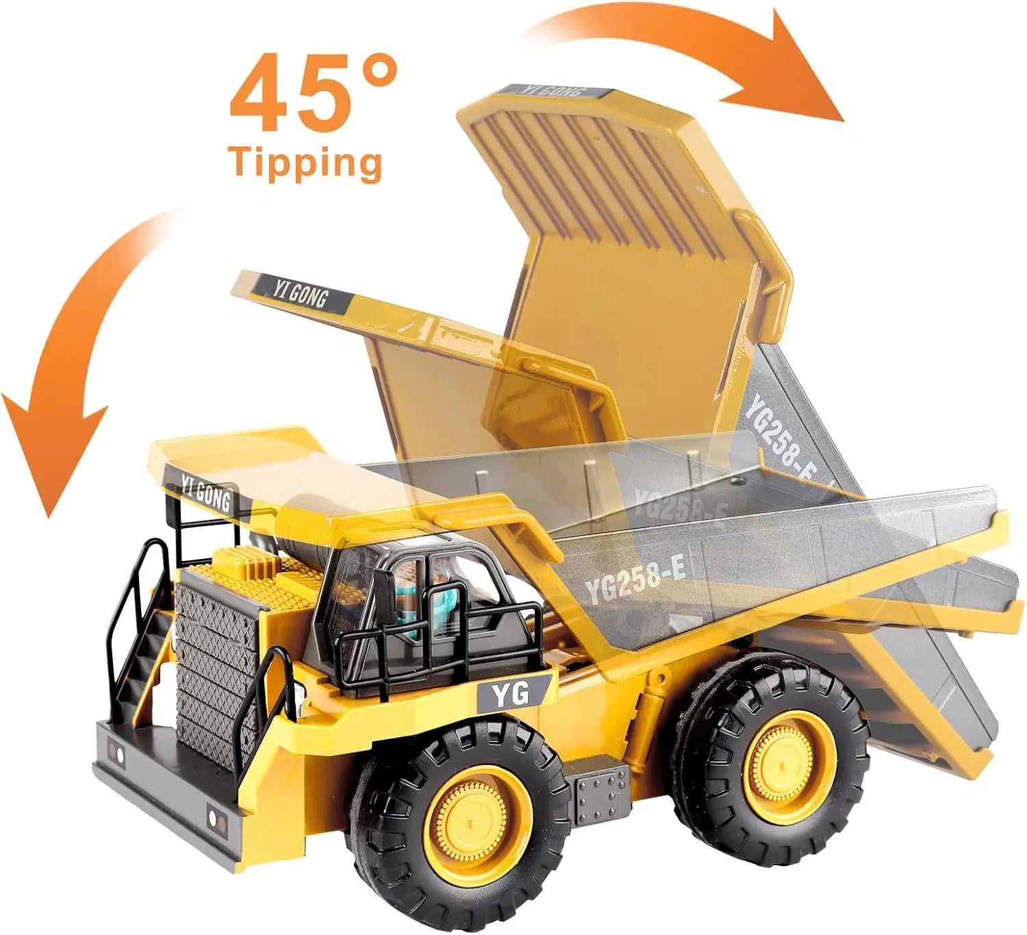 Excavadora, Volquete y Bulldozer RC 4WD con Control Remoto, Vehículos de Construcción