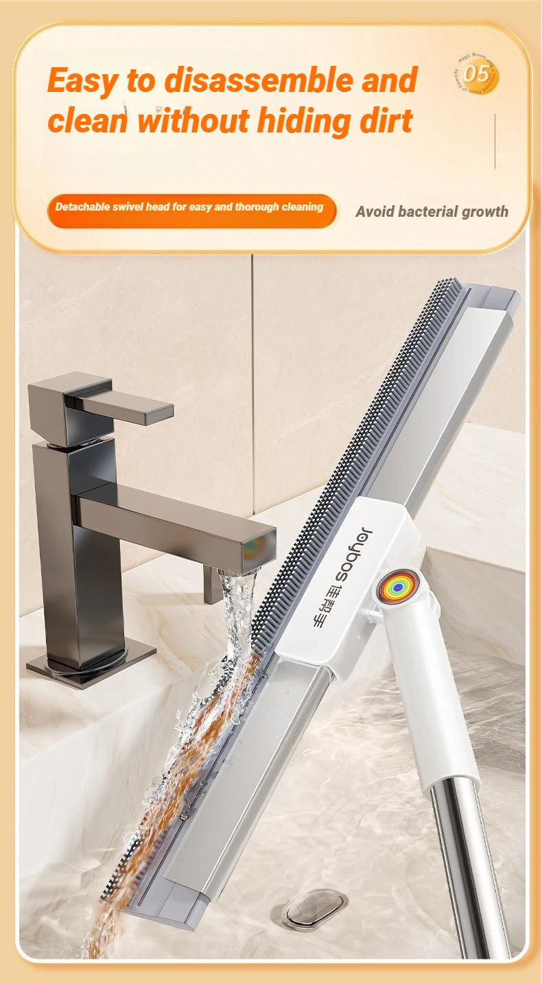 Escoba mágica de silicona Joybos con raspador de agua, 30-50 cm