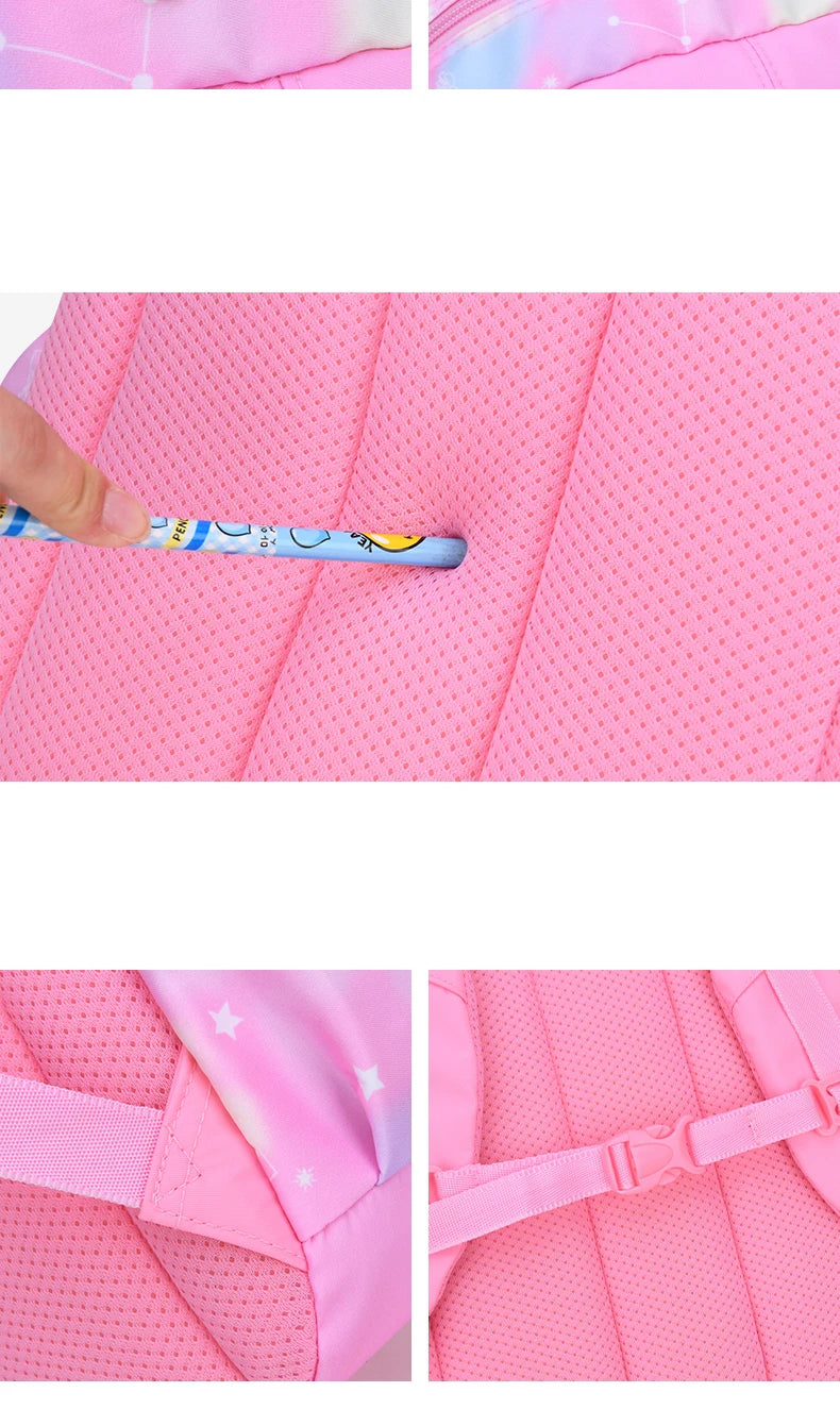 Mochila escolar para niña, mochila para adolescentes, mujeres y niños, mochila escolar rosa para primaria, mochila alta para adolescentes y niños
