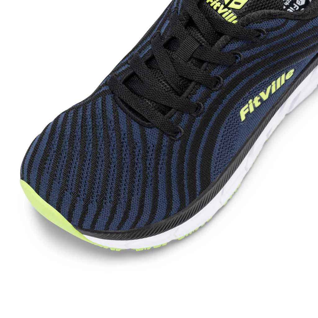 Zapatos FitVille con puntera ancha para mujer, transpirables, de ajuste amplio, ligeros para pies hinchados, con amortiguación para aliviar el dolor.