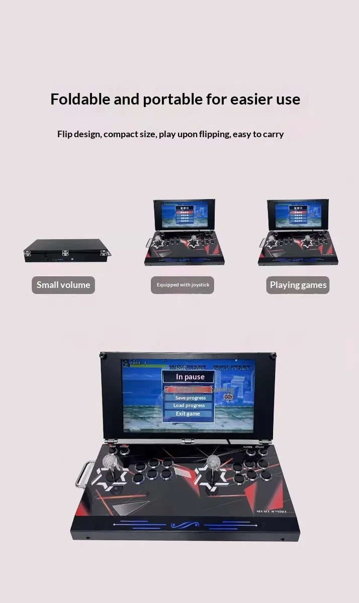 Consola de juegos para el hogar con pantalla grande de 21 pulgadas, juegos integrados de lucha para dos jugadores, sin retraso, consola de juegos Arcade Street Fighter, novedad de 2026