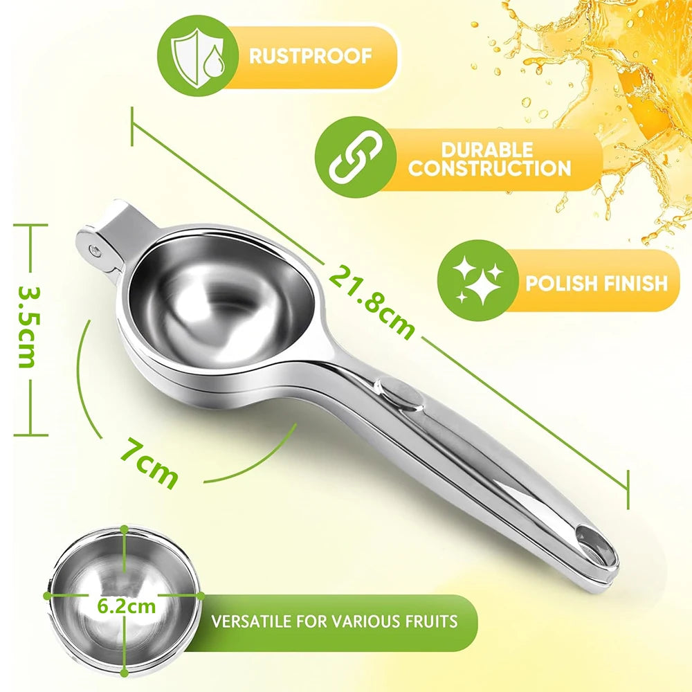 LMETJMA-exprimidor de limón de primera calidad, prensa Manual de aleación de Zinc, exprimidor de Lima para Limón, cítricos, naranja y fruta, JT217