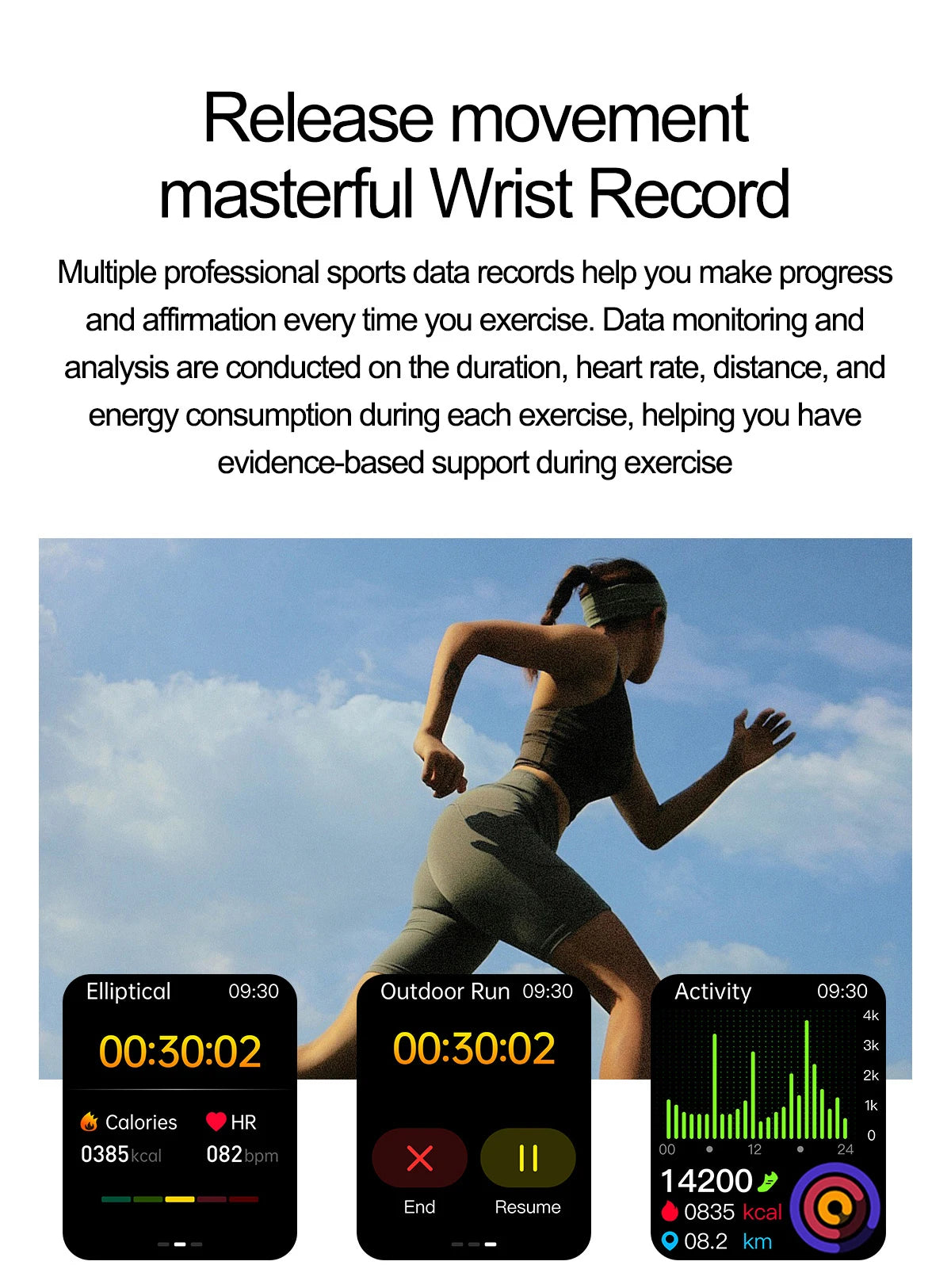 LIGE ET585 Reloj Inteligente AMOLED ECG