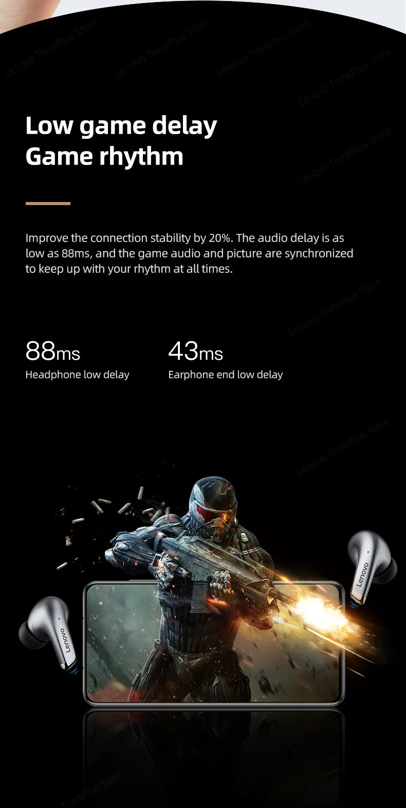 Auriculares Lenovo LP5 TWS Bluetooth Inalámbricos con Micrófono