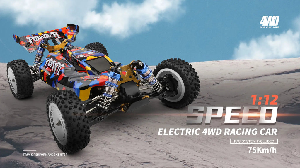 WLtoys 1/12 Autos RC 124017 124007 124016 124020 2.4G de Alta Velocidad   Coche de Carreras a Control Remoto sin Escobillas 4WD 75km/h, Juguete para Niños, Regalo