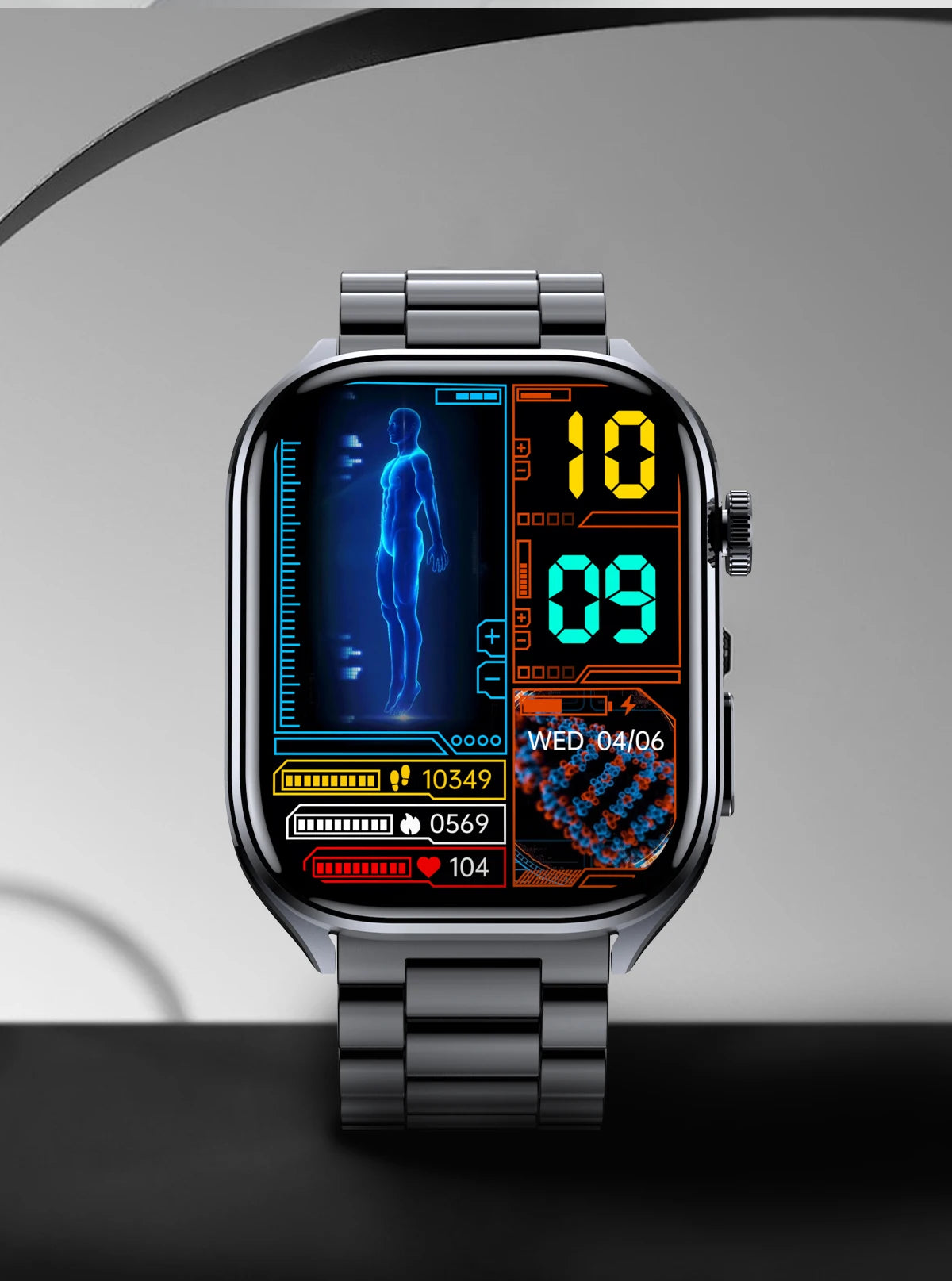 Reloj Inteligente con IA, ECG Preciso, Análisis de Lípidos y Ácido Úrico