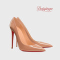 Stilettos de Mujer Charol Suela Roja Punta Fina Tacón Alto