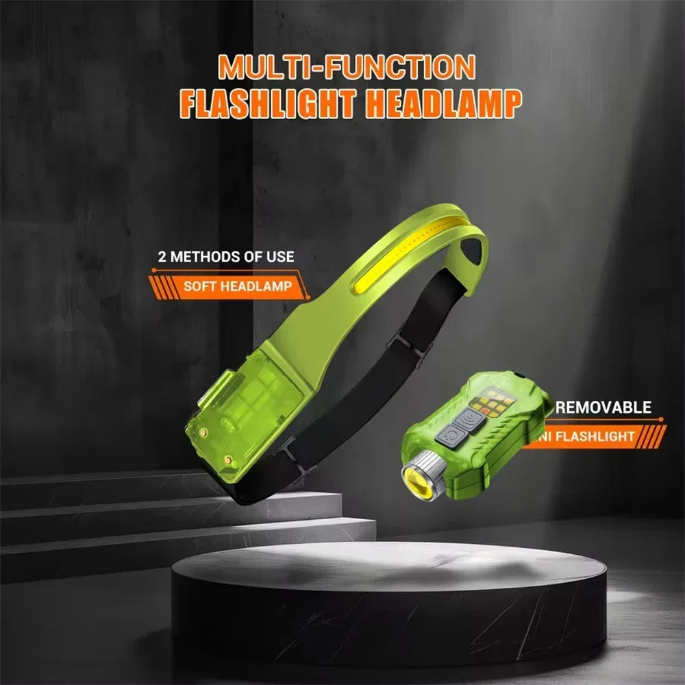 Faro LED Recargable Alta Potencia para Exterior y Pesca