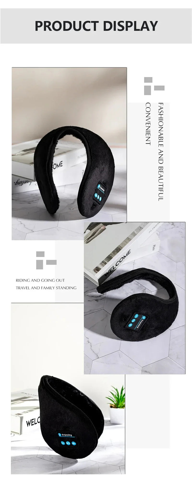 Orejeras Bluetooth Calentadoras Deportivas Invierno
