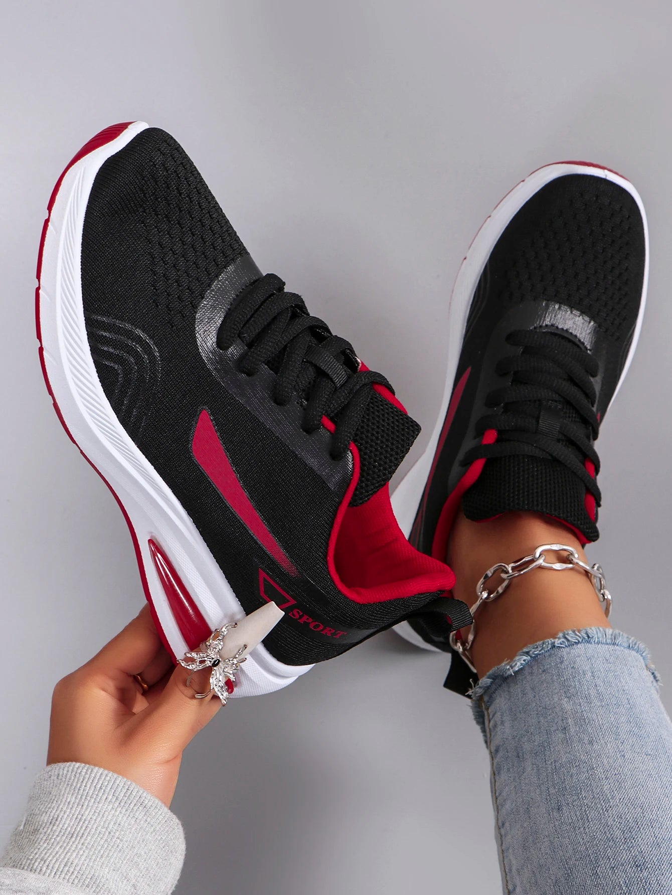 Nuevos zapatos deportivos de primavera para mujer, zapatos deportivos informales a la moda, transpirables, ligeros, antideslizantes, resistentes al desgaste, zapatos planos