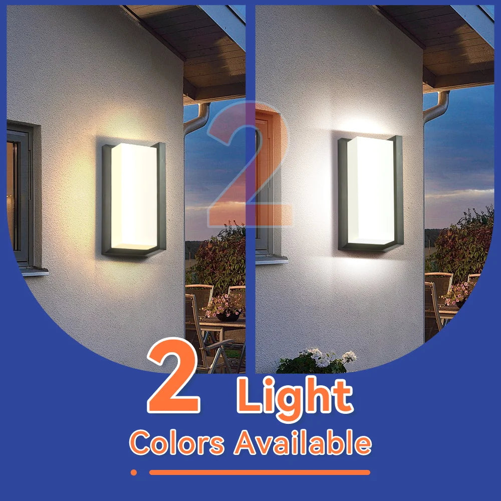 Aplique de Pared LED Moderno Negro IP65 25W para Interior