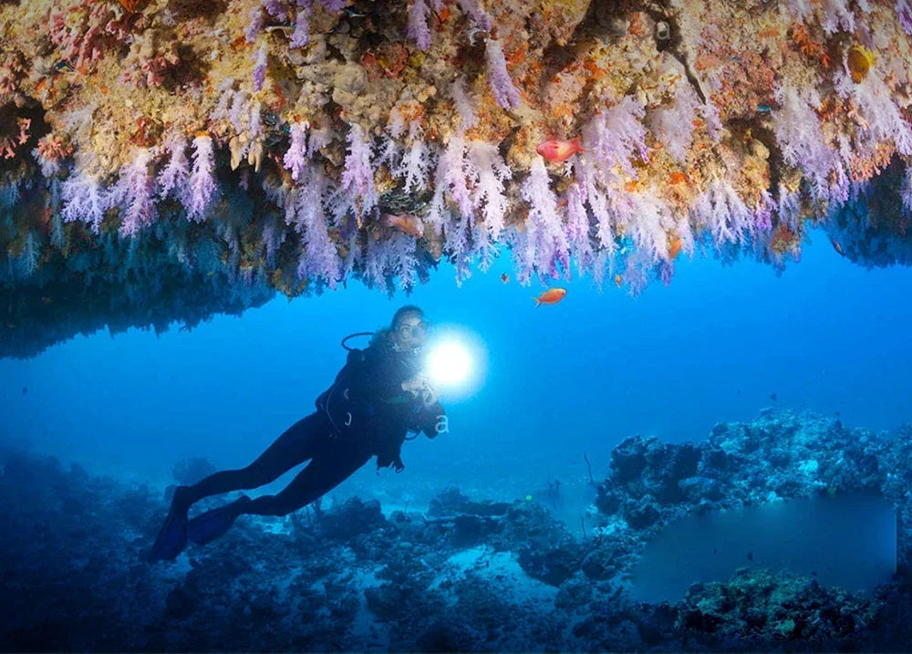 Linterna de Buceo LED Impermeable IP68