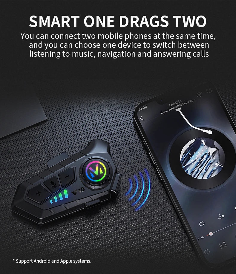 Y10 Kit Bluetooth para Casco de Moto Manos Libres
