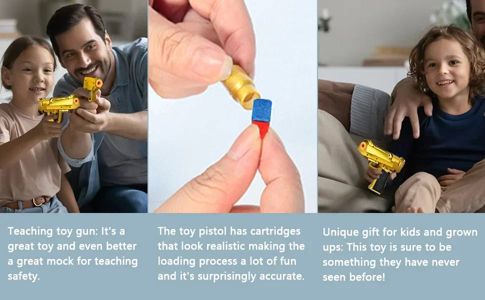 Pistola de juguete educativa 5S1, pistola de juguete con expulsión de cartuchos, pistola de balas blandas de espuma para niños, adultos, pistola de Airsoft, regalo de cumpleaños para niños