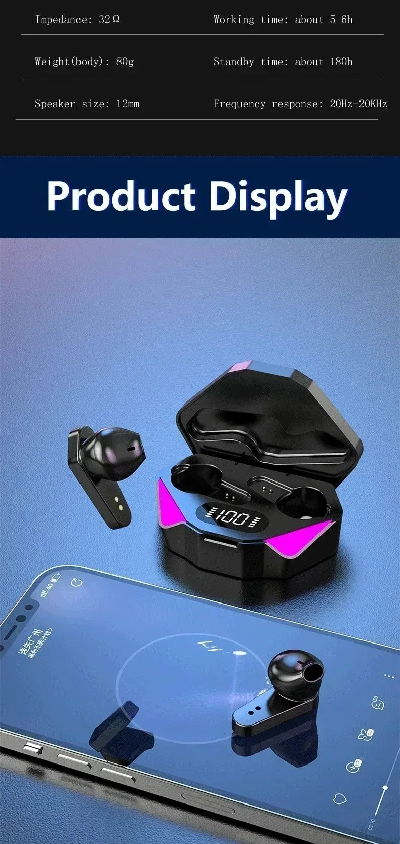 Auriculares Bluetooth TWS X15 Inalámbricos con Micrófono