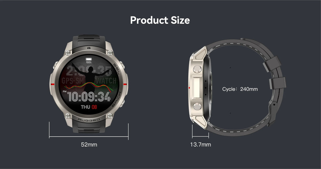 Reloj Inteligente GPS 1.43 Mapa Sin Conexión