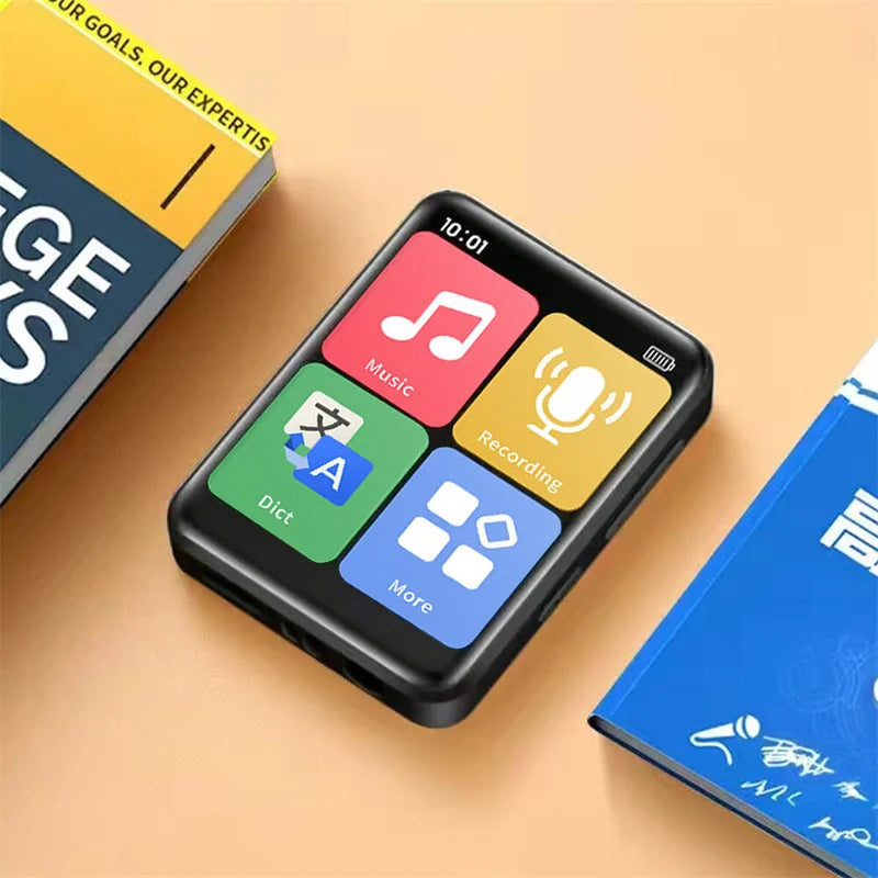 Reproductor MP3 portátil Bluetooth 5.0 con pantalla táctil y Radio FM
