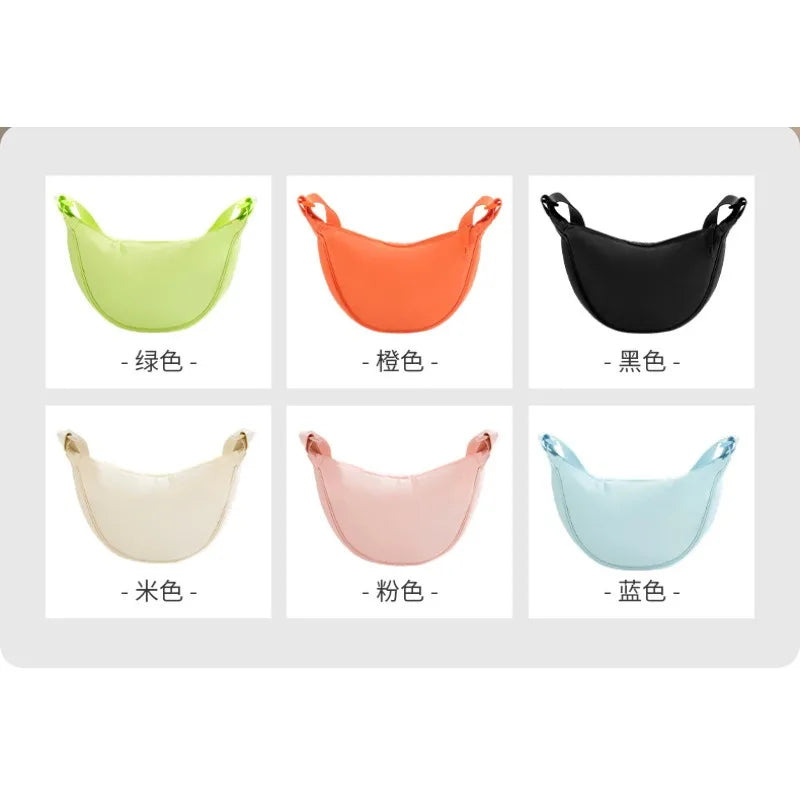 Bolso bandolera ligero para mujer con diseño luna, multicolor y uso diario