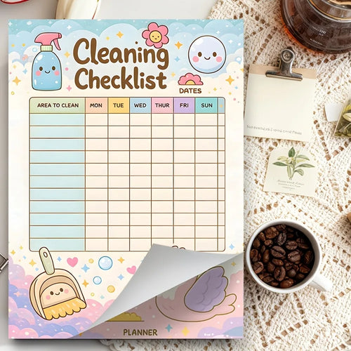 1 ud. Agenda diaria estética sin fecha, cuaderno de oficina, organizador personal, linda agenda limpia para listas de tareas y horarios de trabajo
