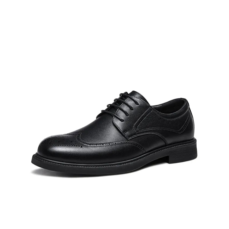 Golden Camel Zapatos informales para hombre, cómodos, antideslizantes, de cuero, con suela suave, zapatos planos para caminar, zapatos de vestir ligeros