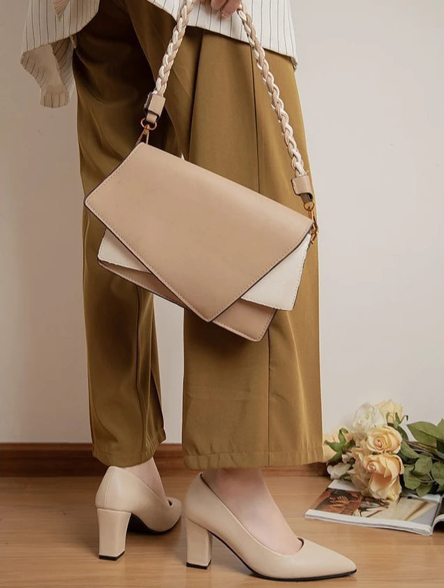 Zapatos de Tacón Fino Puntiagudo Charol para Mujer
