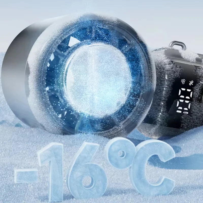 Ventilador Portátil con Enfriamiento por Hielo y 120 Velocidades