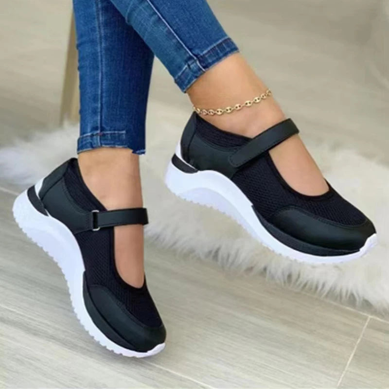 Zapatillas de Malla con Suela Gruesa para Mujer — Tallas 35 a 43