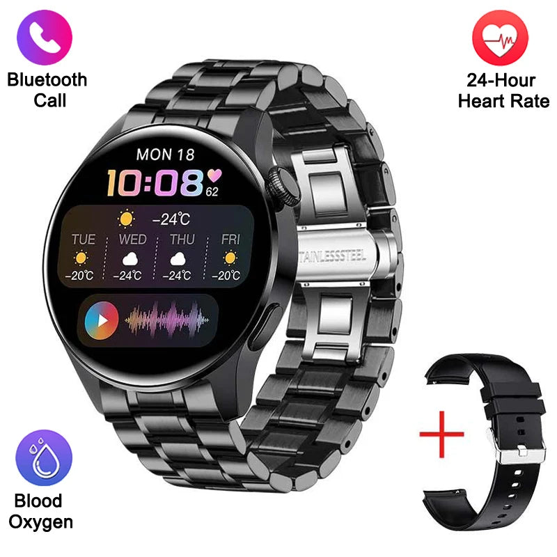 Smartwatch LIGE hombre, llamadas Bluetooth, pantalla AMOLED, resistente al agua