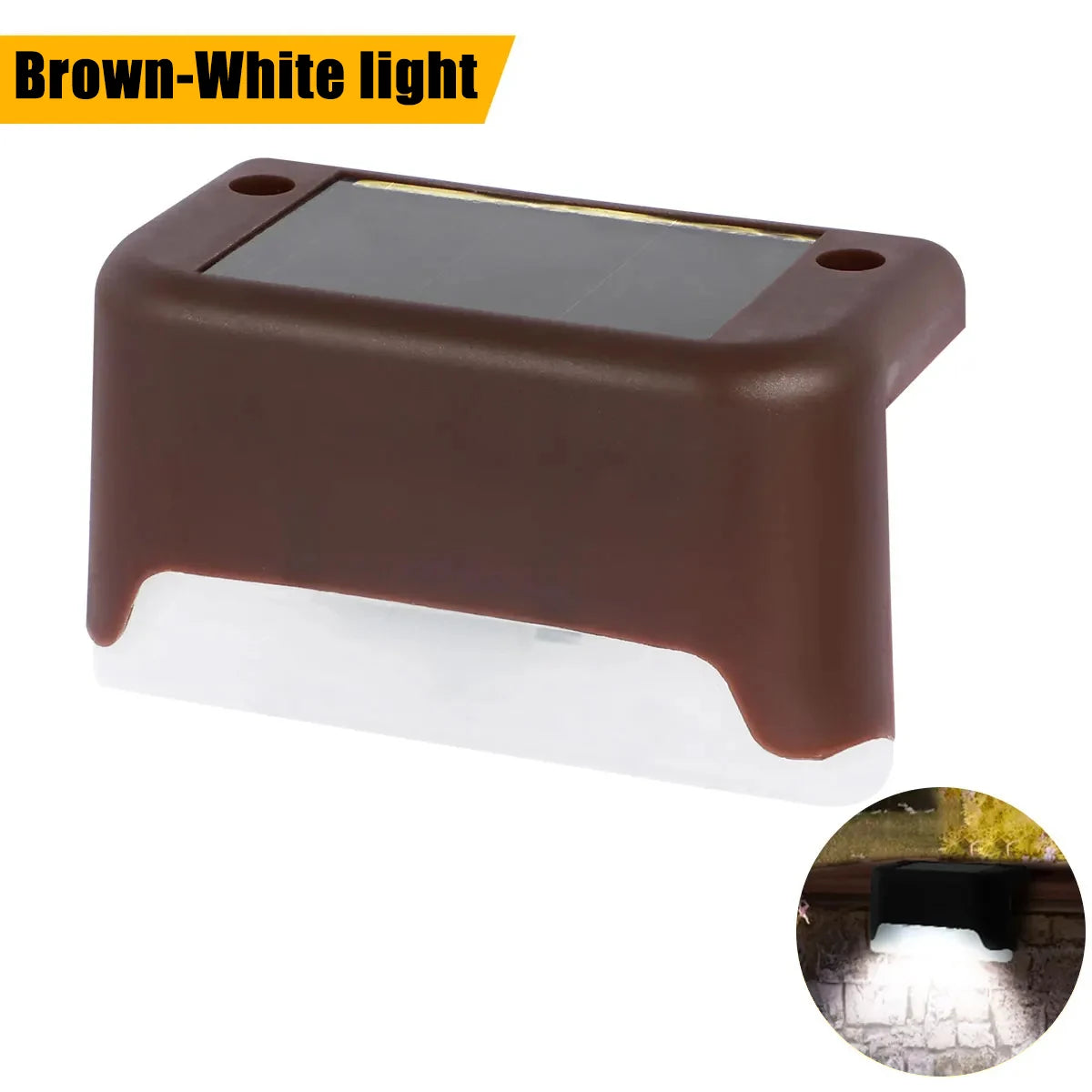 Lámpara Solar LED para Jardín, Patio, Escalera y Valla