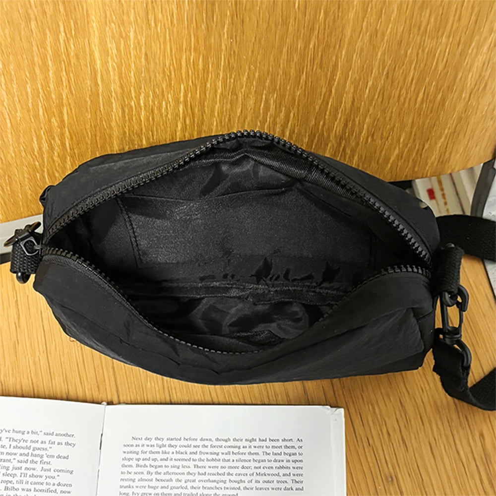 Bolso bandolera deportivo, diseño de estilo de ropa de trabajo, bolso de hombro individual, bolso de pecho ligero multifuncional, bolso para teléfono móvil