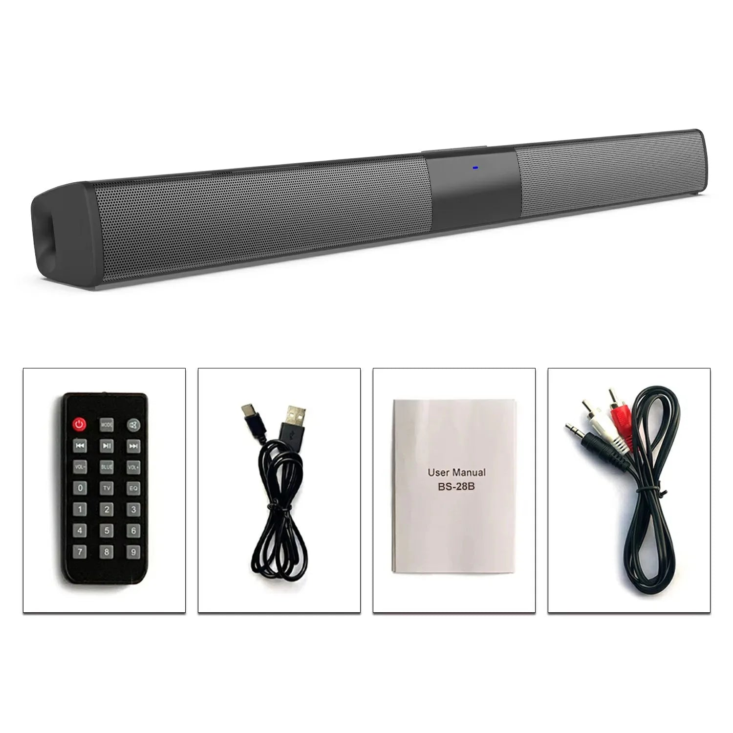 Sistema de sonido de cine en casa, altavoces Bluetooth para ordenador, barra de sonido para TV, Subwoofer, Radio, centro de música, columna Boom Box, 3dhome