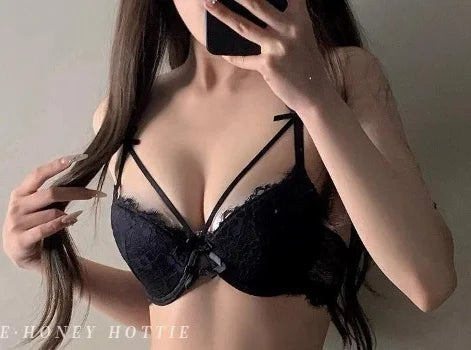 Conjunto de Sujetador y Bragas Push Up con Lazo para Mujer