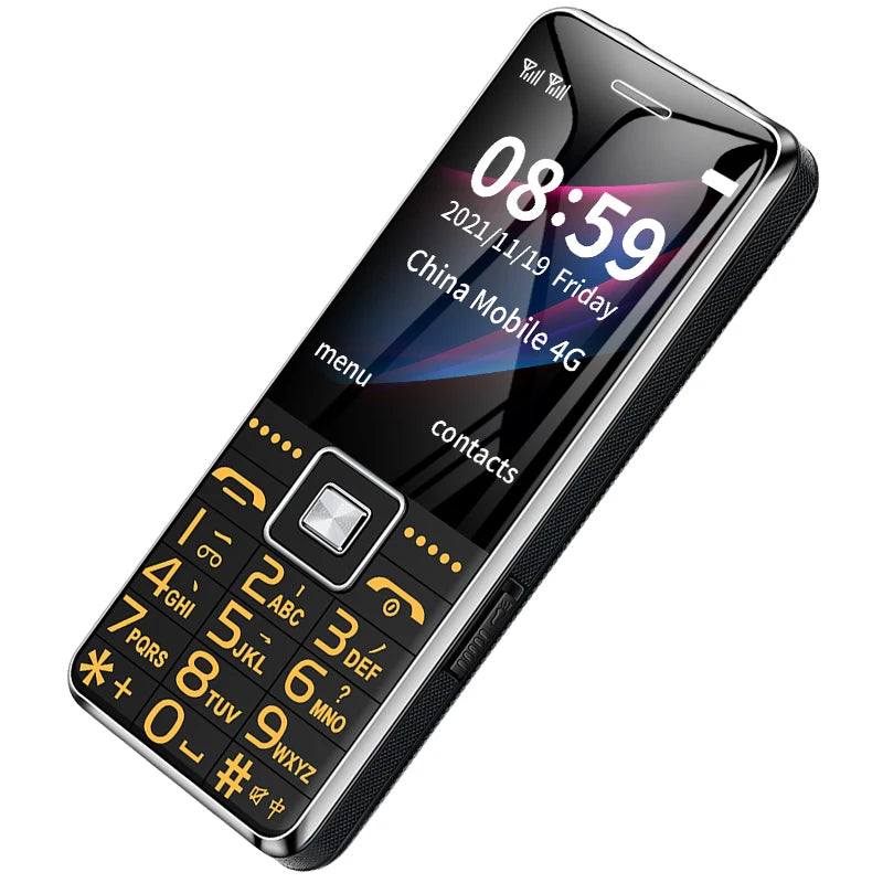 Teléfono GSM 2G BAR G600, tarjeta SIM Dual, batería de 6800mAh, tecla grande SOS, pantalla de 2,4 pulgadas, teléfono móvil para ancianos y mujeres, reccodificador de MP3