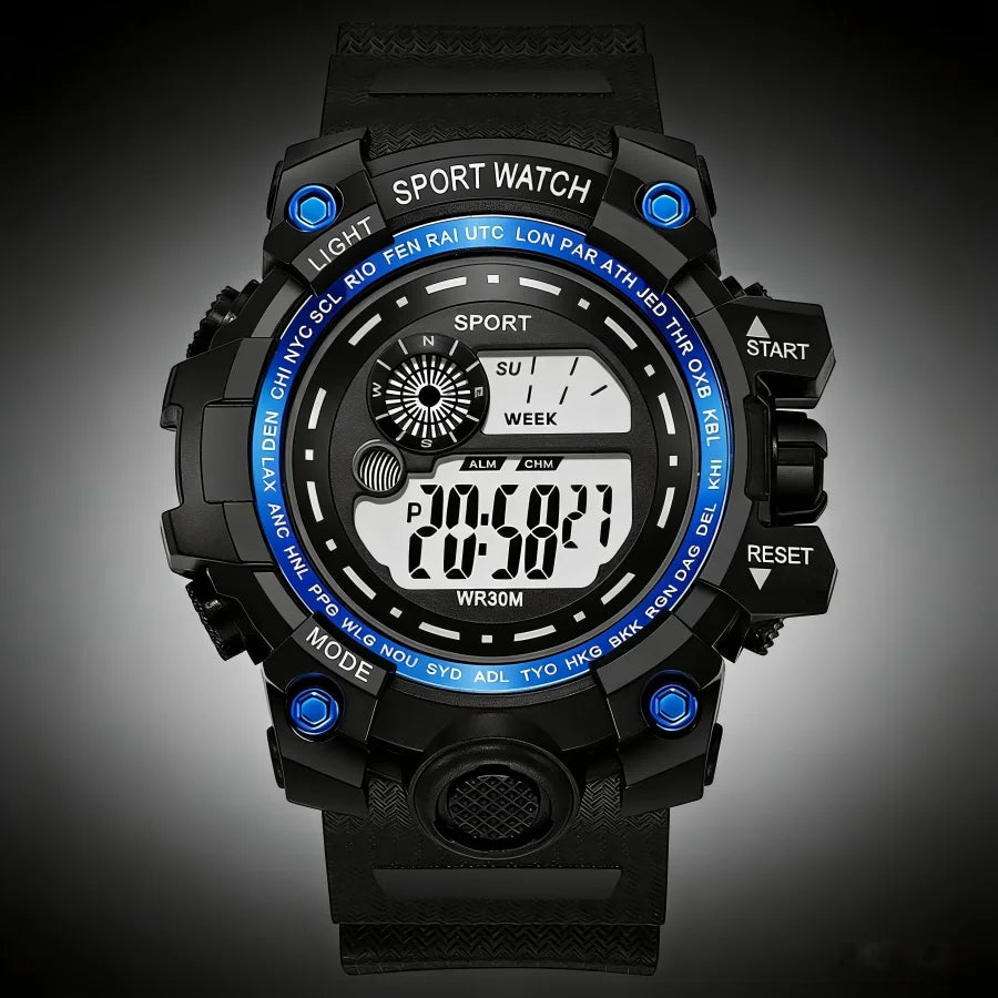 Reloj Deportivo Digital LED Fitness para Hombre