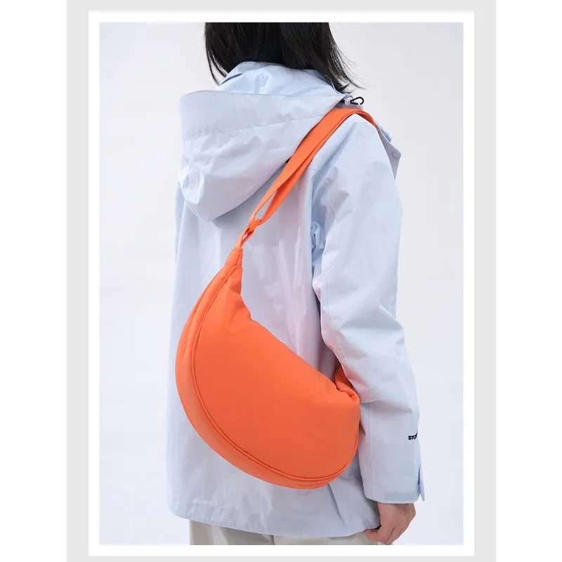 Bolso bandolera ligero para mujer con diseño luna, multicolor y uso diario