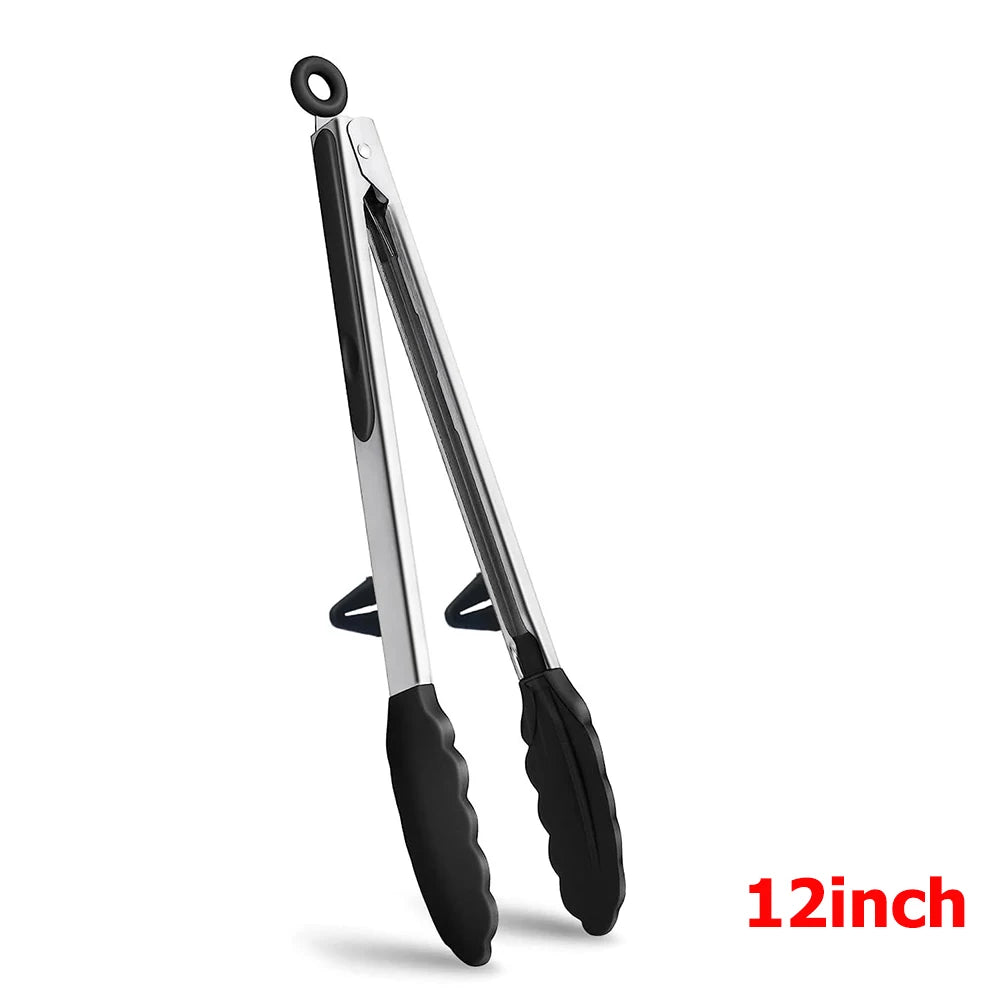 Pinzas de Silicona Antiadherentes para Cocina