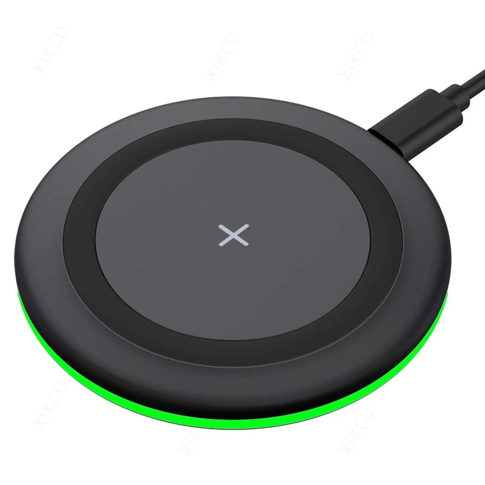 Mini Cargador Inalámbrico Magnético de 15W para Magsafe iPhone 17 16 15 14 13 12 Pro Max Samsung, Base de Carga Rápida con LED e Imán para Teléfono