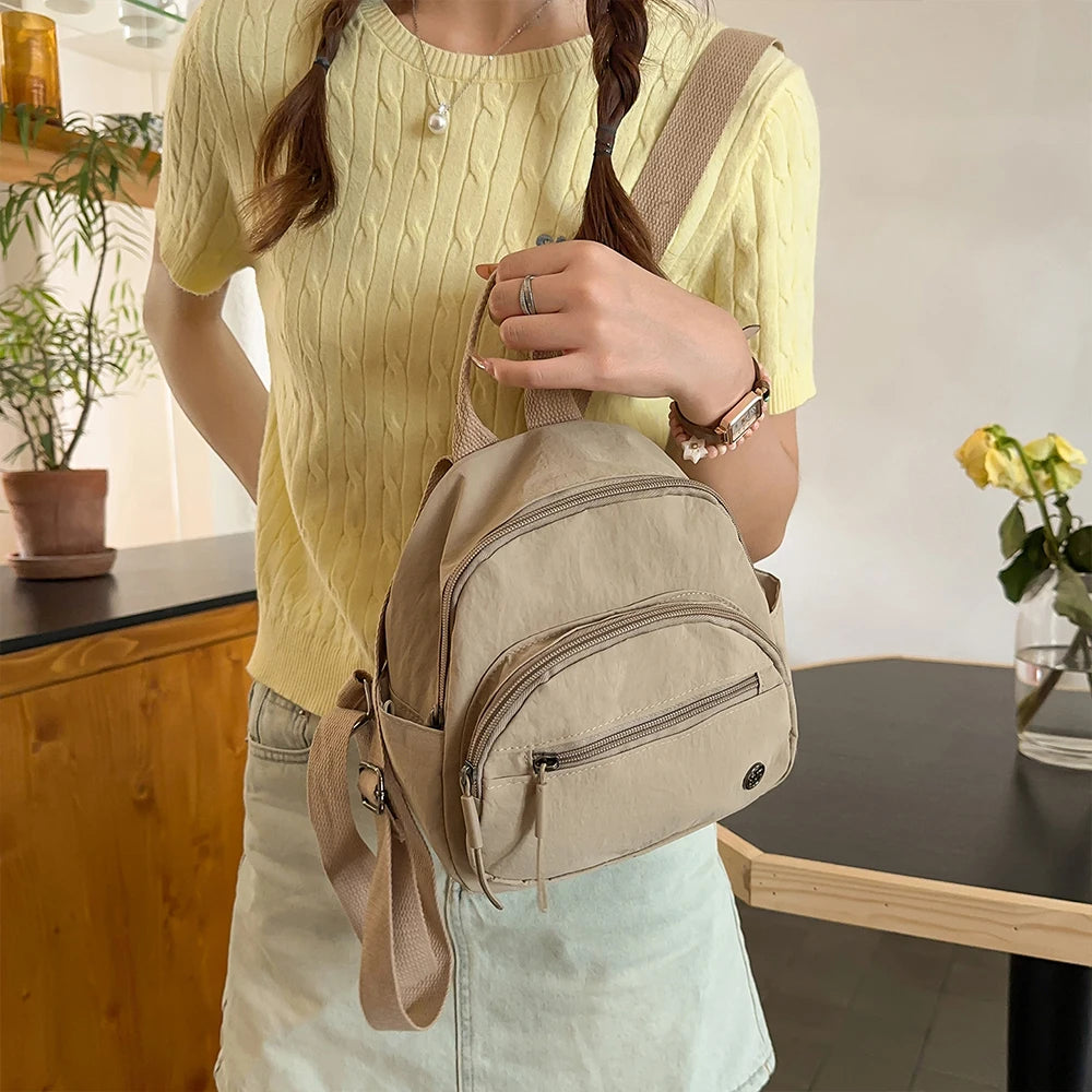 Mini Mochila Japonesa para Viajes de Mujer, Ligera, Pequeña, Mochila Ligera para Compras al Aire Libre, Bolso Pequeño