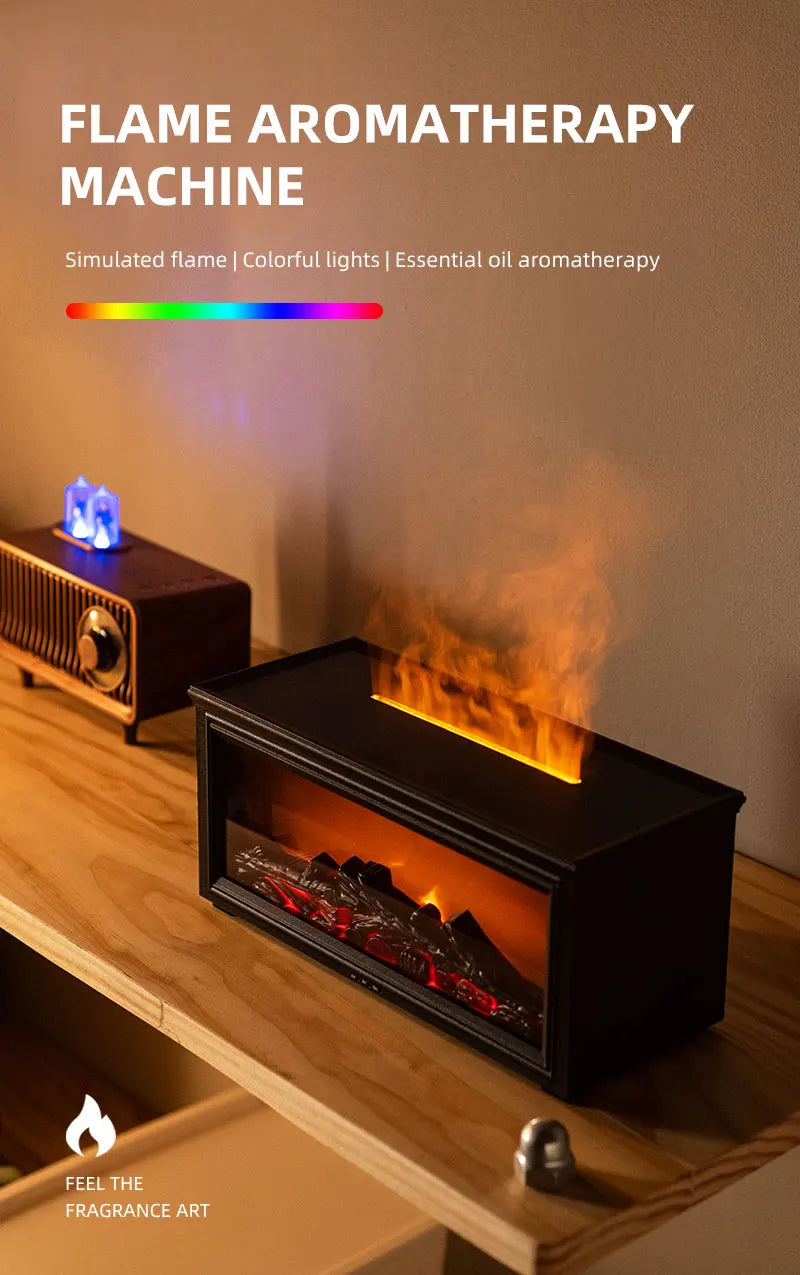 Difusor de Aceite Esencial Chimenea 7 Colores