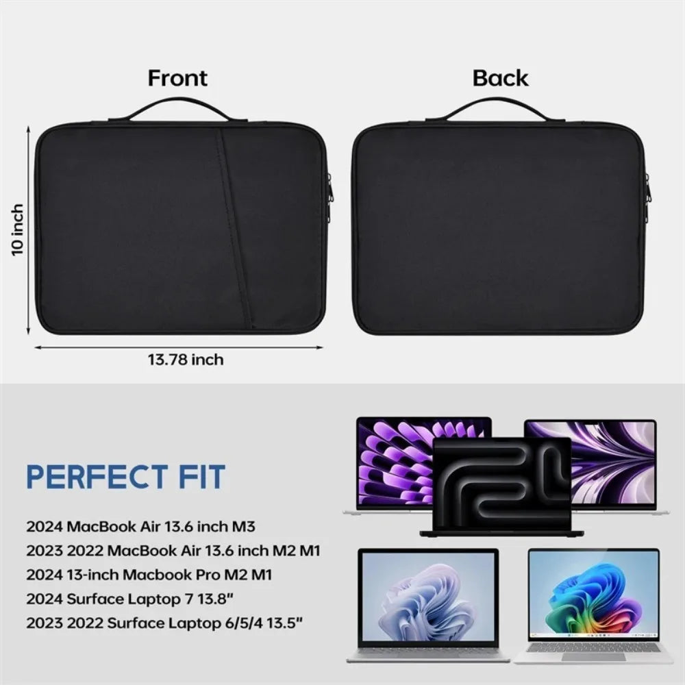 Funda Protectora Impermeable y Resistente a Golpes para Laptop Macbook Air 11 13 Pulgadas con Chip M4 M3 M2, Accesorios para Mac Book