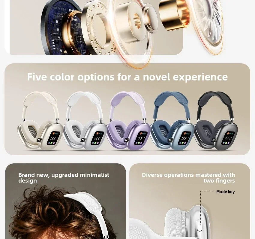 AKZ MAX600 Auriculares ANC Pantalla a Color