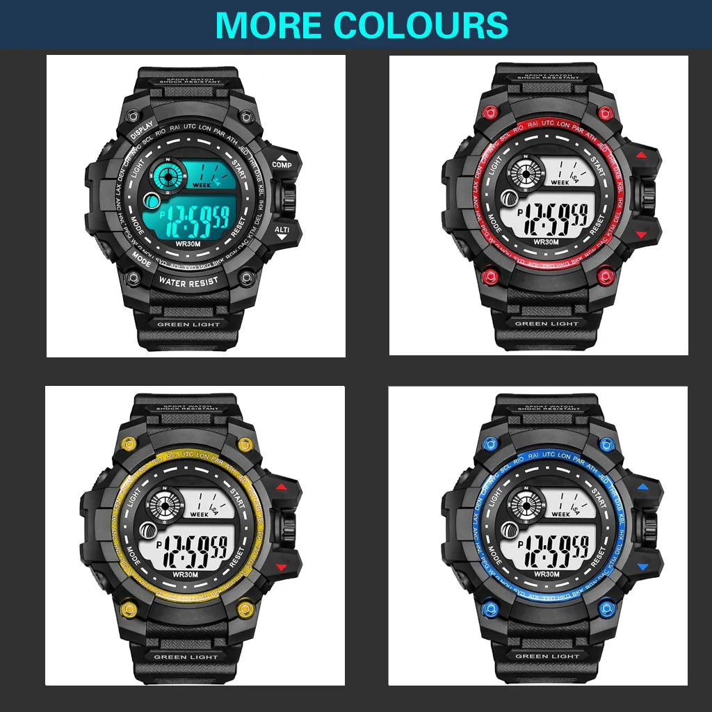 Reloj Digital LED MAYZHISU Deportivo Resistente al Agua