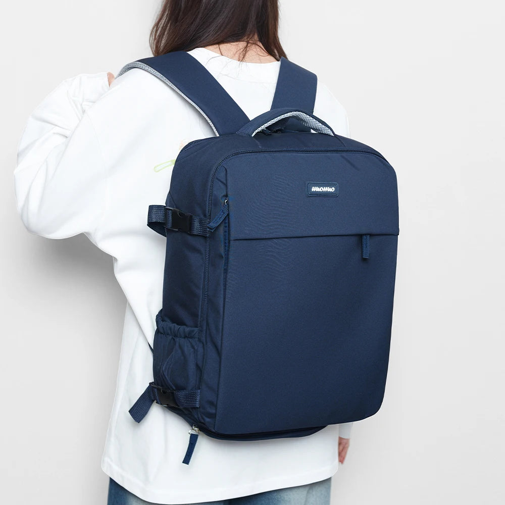 180 °     Mochila de Viaje de Nailon Completamente Abrible, Bolsa para Portátil de Gran Capacidad con Correa para Equipaje, Adecuada para Viajes de Negocios y Desplazamientos Diarios