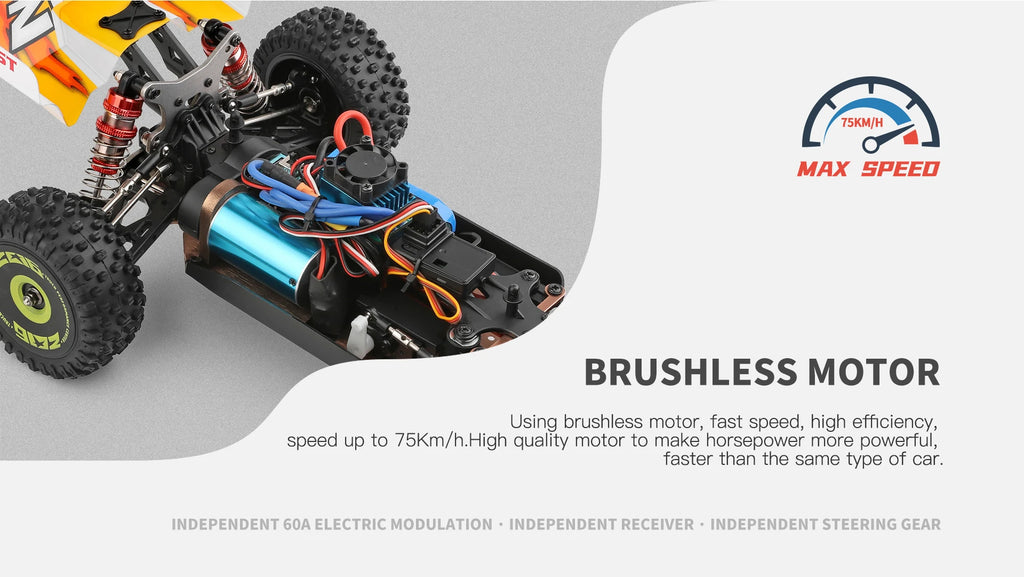 WLtoys 144001 144010   Coche teledirigido sin escobillas 1:14 2,4G 4WD eléctrico de alta velocidad todoterreno Control remoto coche de carreras de deriva 1/14 juguetes de regalo