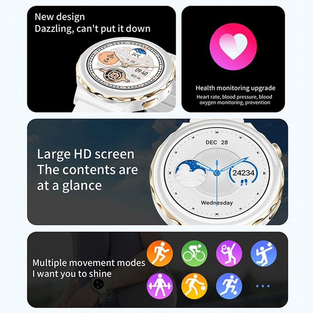 Smartwatch AMOLED ECG+PPG Mujer Impermeable